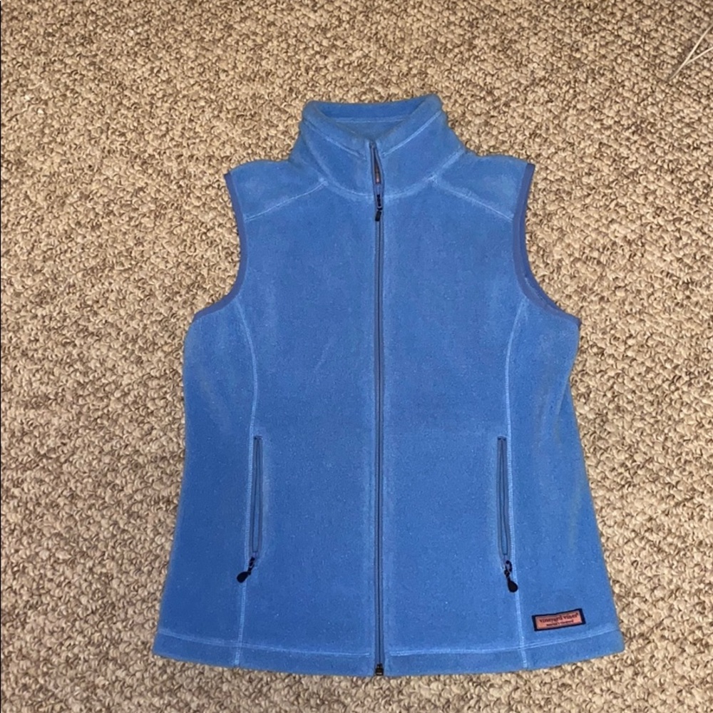 vineyard vines fleece vest